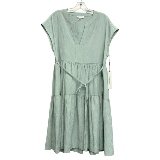 Dress Casual Maxi By Calvin Klein In Green, Size:M