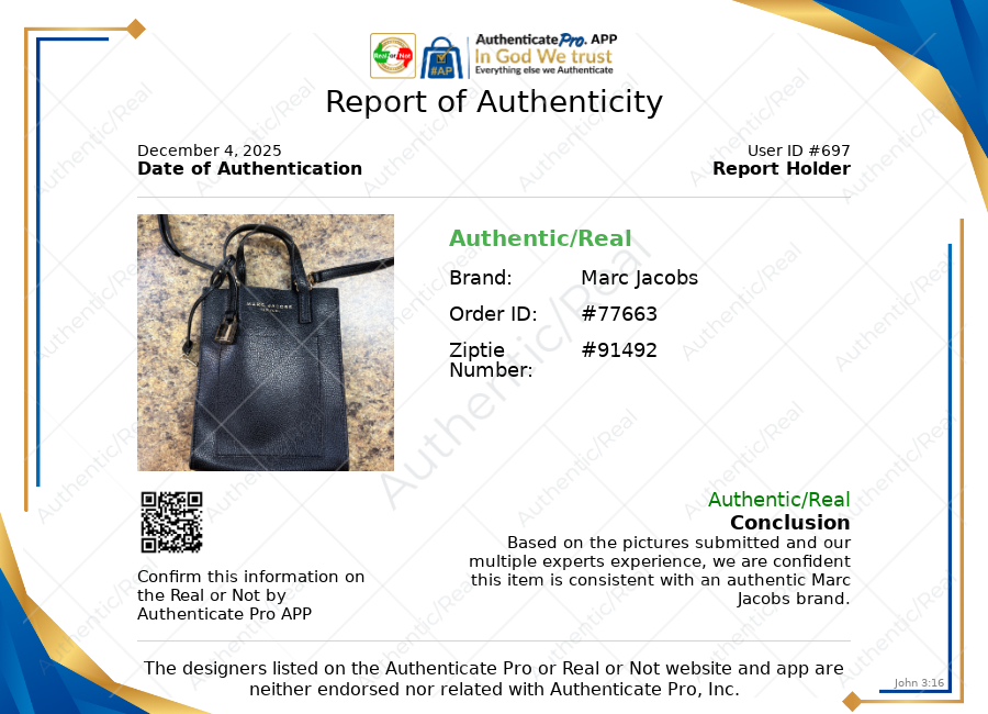 Crossbody Luxury Designer By Marc Jacobs, Size: Small