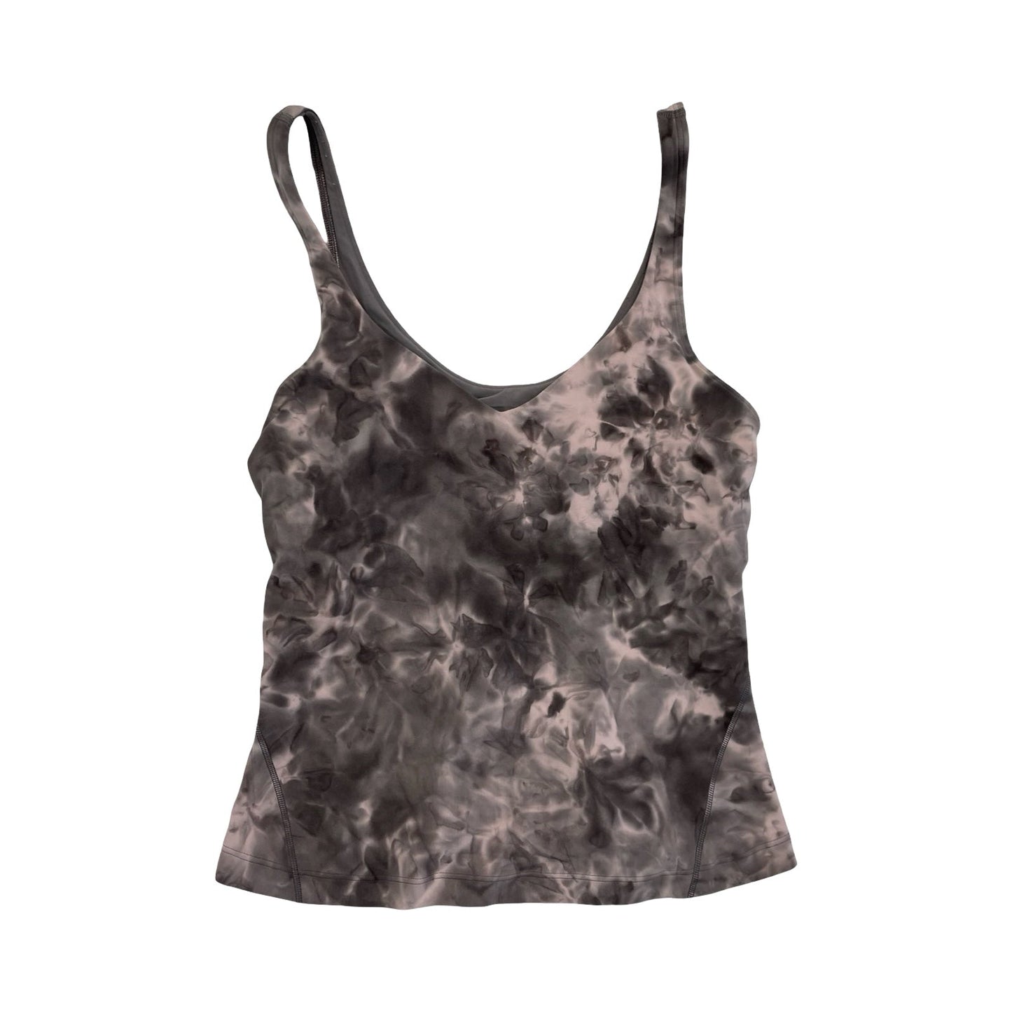 Athletic Tank Top By Lululemon In Grey & Pink, Size:8