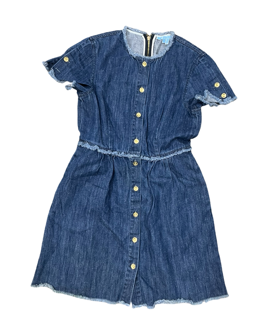 Dress Casual Short By Draper James In Blue Denim, Size:S