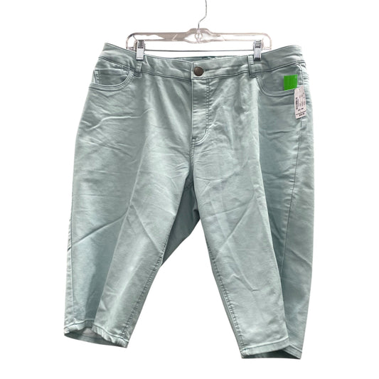Shorts By Christopher And Banks In Teal, Size:18