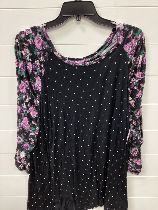 Top Ls By Maurices In Black, Size:3X