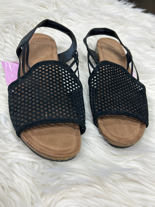 Sandals Flats By Earth Origins In Black, Size:8.5
