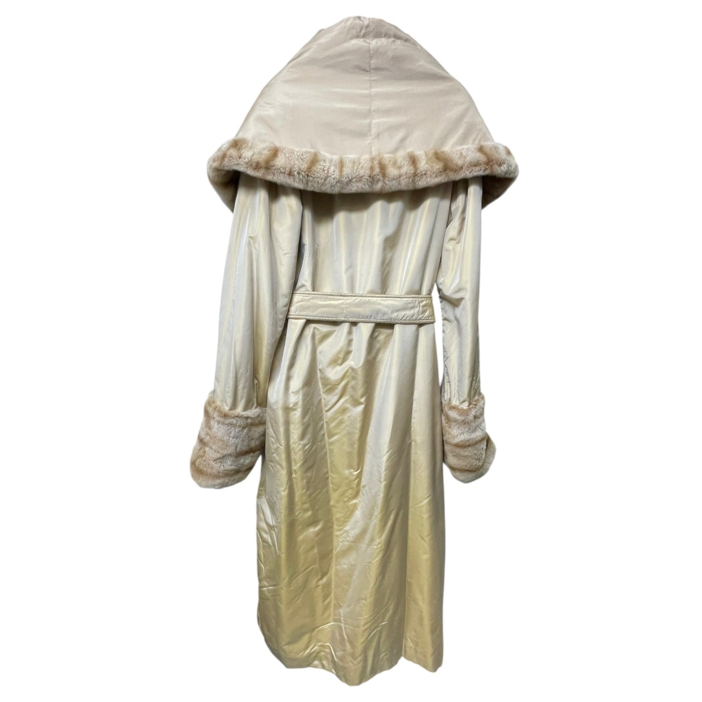 Reversible Coat Luxury Designer By Fendi In Tan, Size: M/L