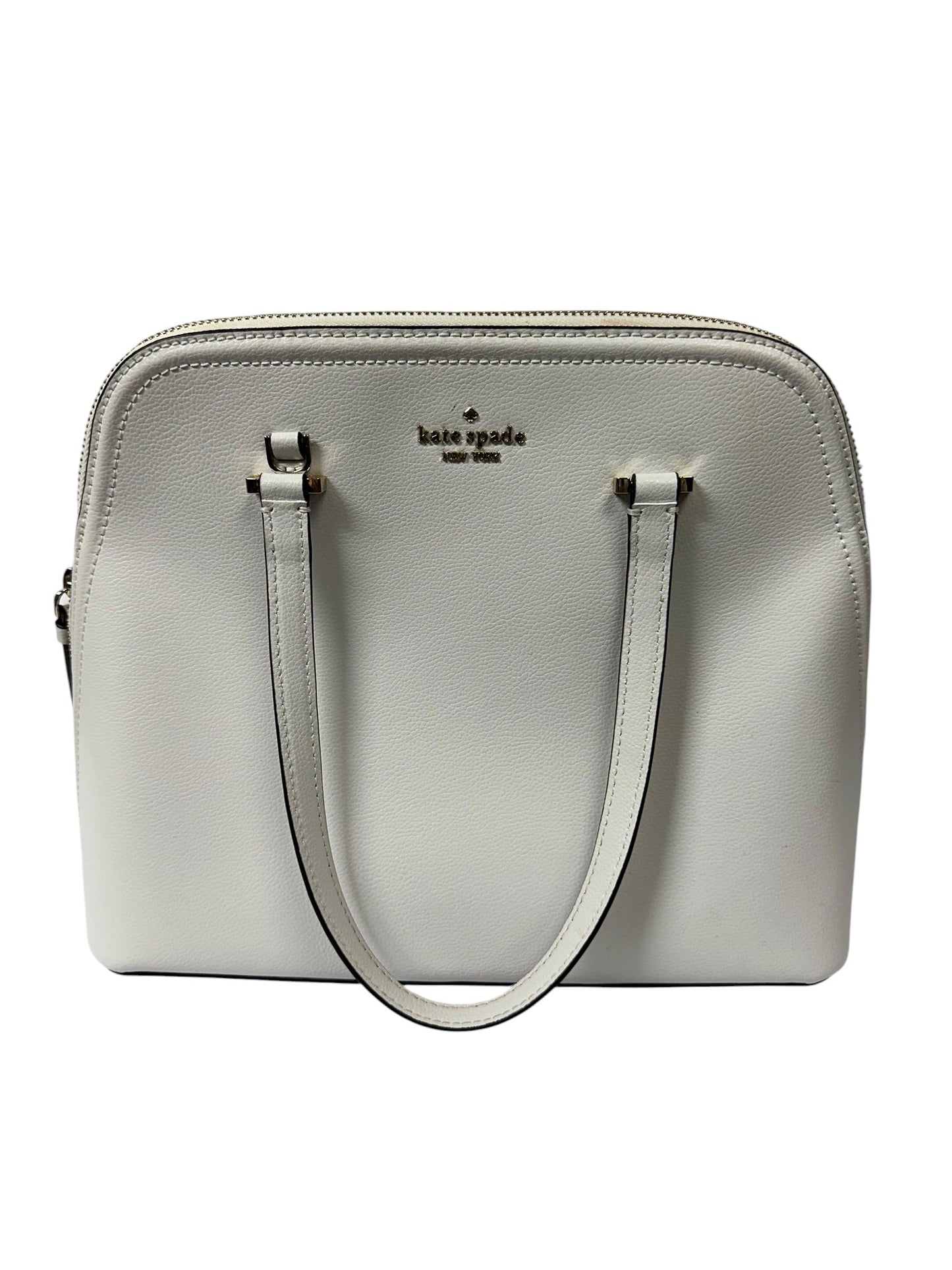 Handbag Designer By Kate Spade In White, Size:Medium