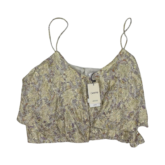 Tank Top By Mng In Gold, Size:Xxl