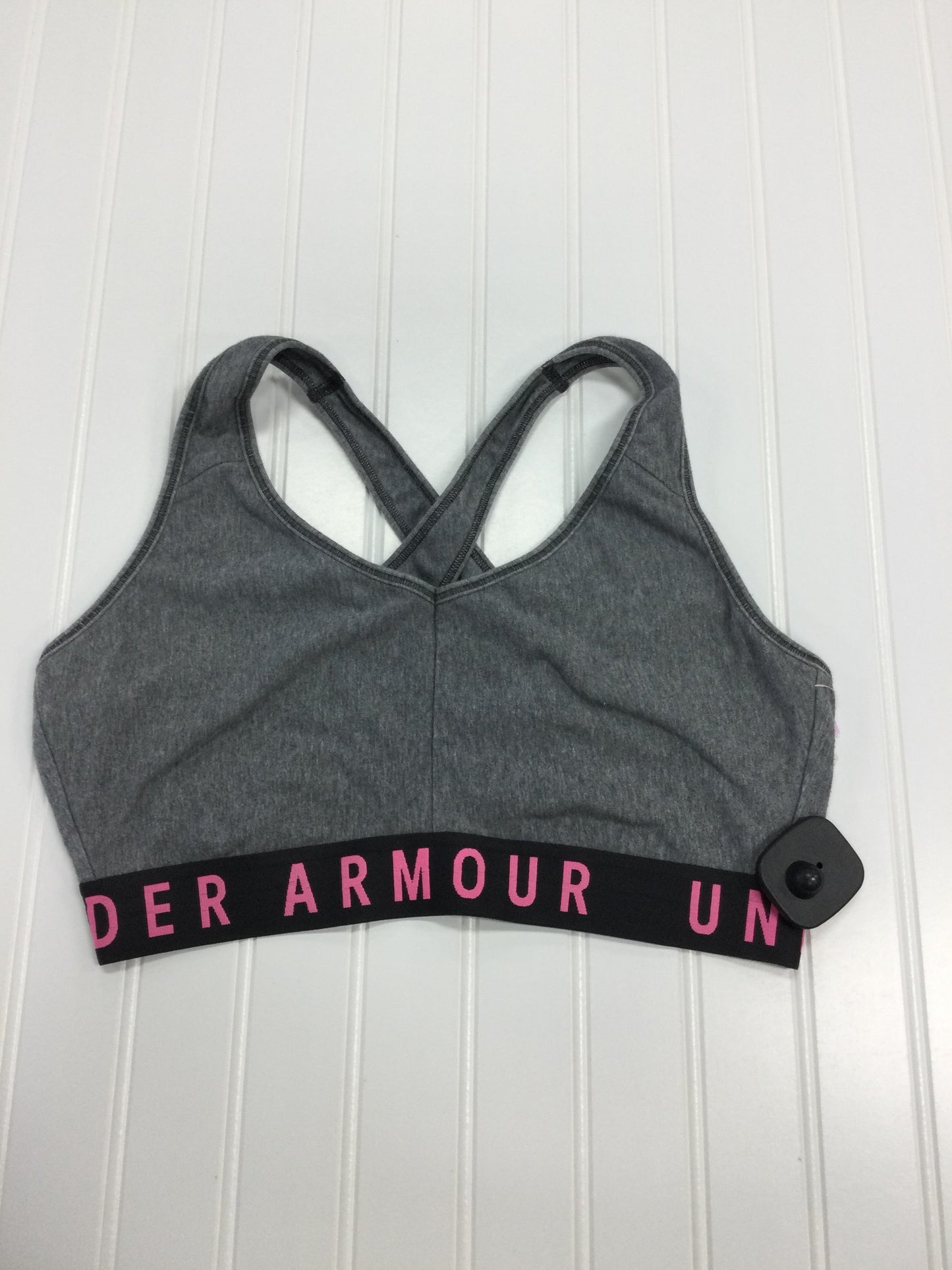 Athletic Bra By Under Armour In Grey, Size:L