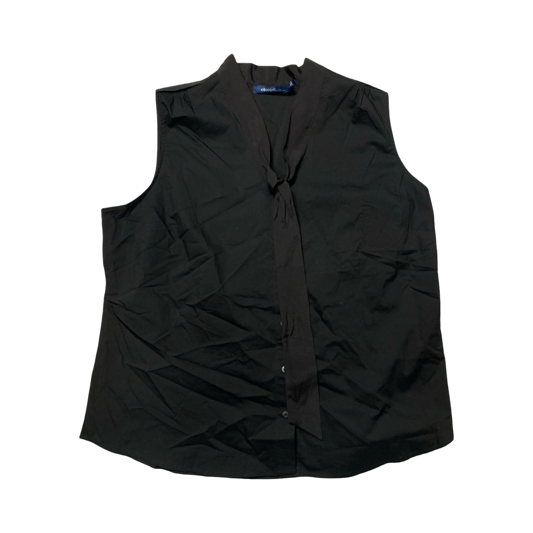 Top Sleeveless By Eloquii In Black, Size:18