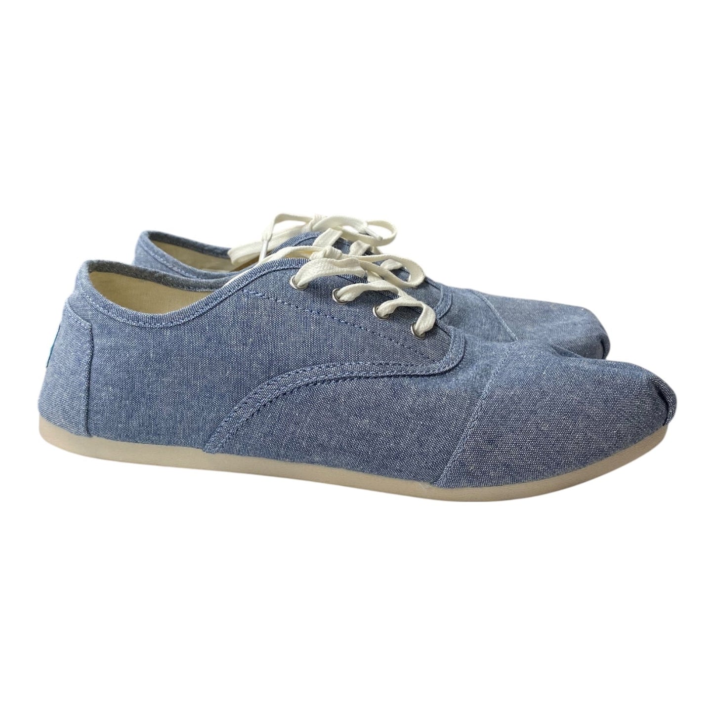 Shoes Flats By Toms In Blue, Size:10