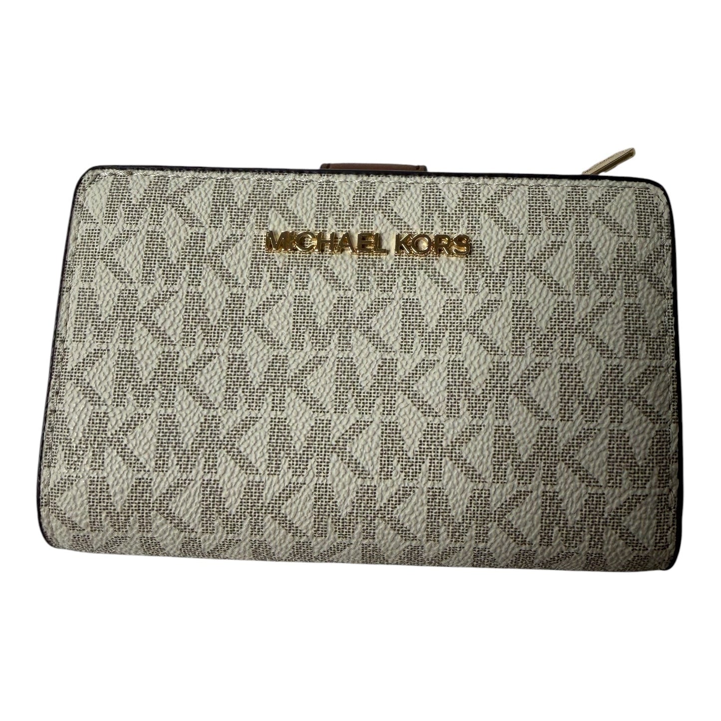 Wallet Designer By Michael Kors In Cream, Size:Small