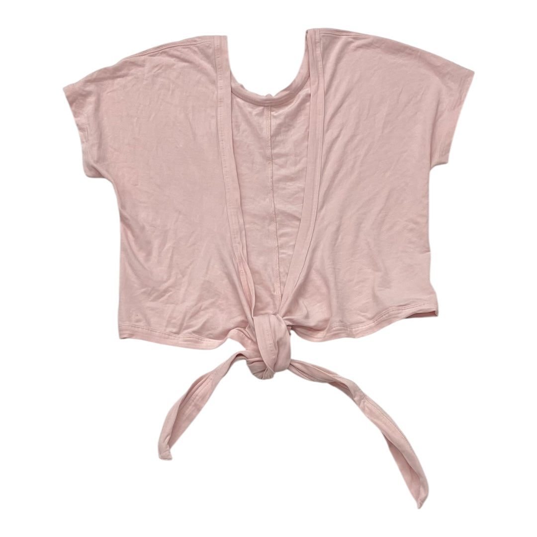Athletic Top Ss By Lululemon In Pink, Size:2