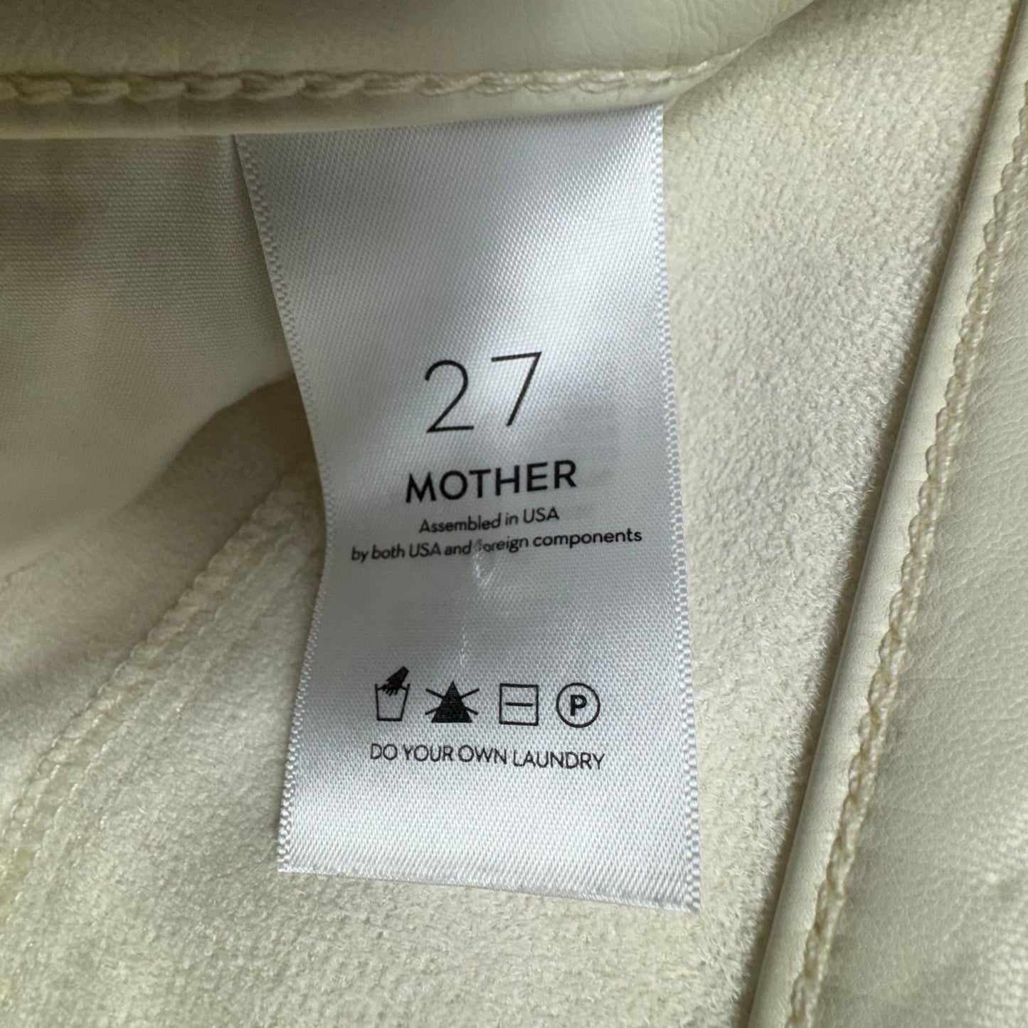 The Weekender Heel Pants Other By Mother In Cream, Size: 4/27
