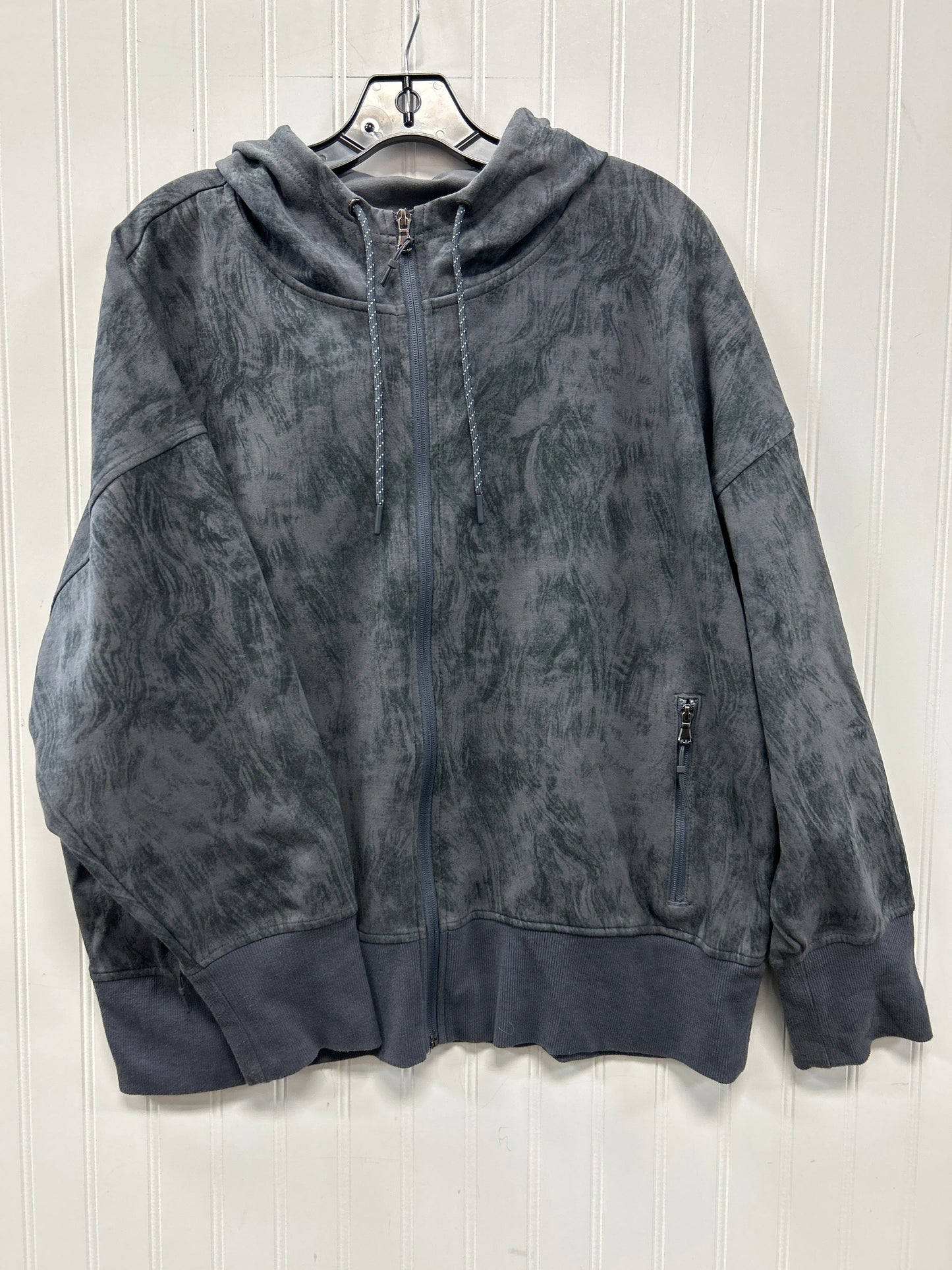 Athletic Jacket By Old Navy In Grey, Size:1X