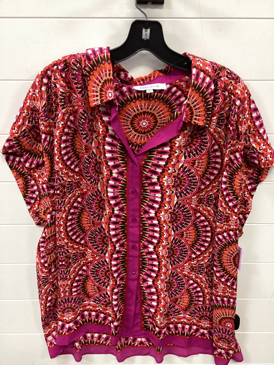 Top Ss By Rose And Olive In Orange & Purple, Size:2X