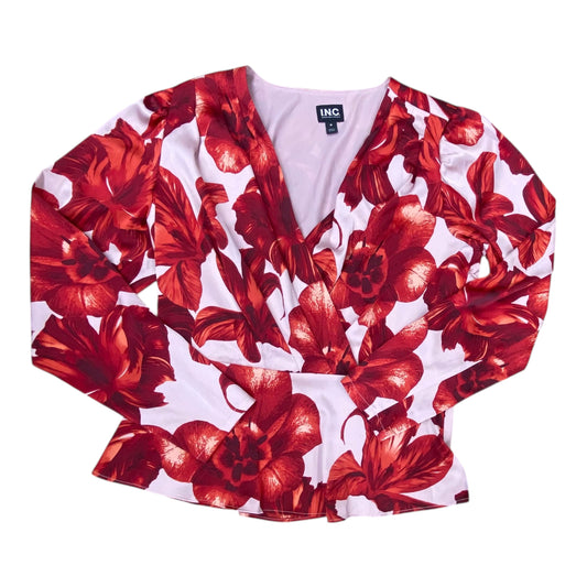 Top Ls By Inc In Floral Print, Size:M