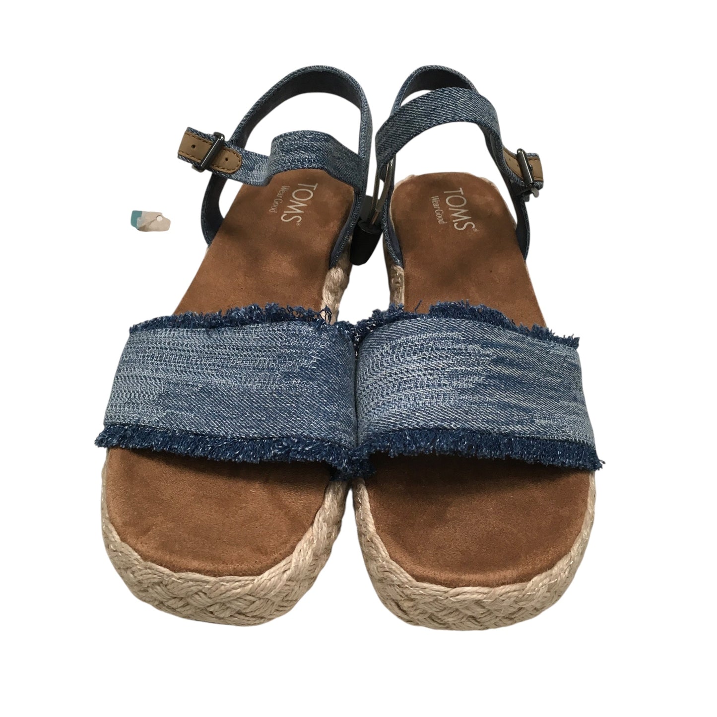 Sandals Flats By Toms In Blue, Size:8.5