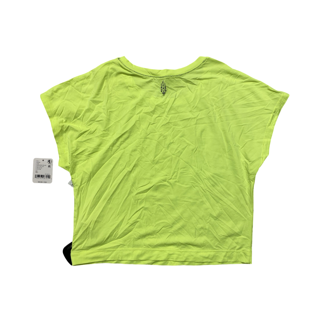 Athletic Top Ss By Free People In Yellow, Size:Xl