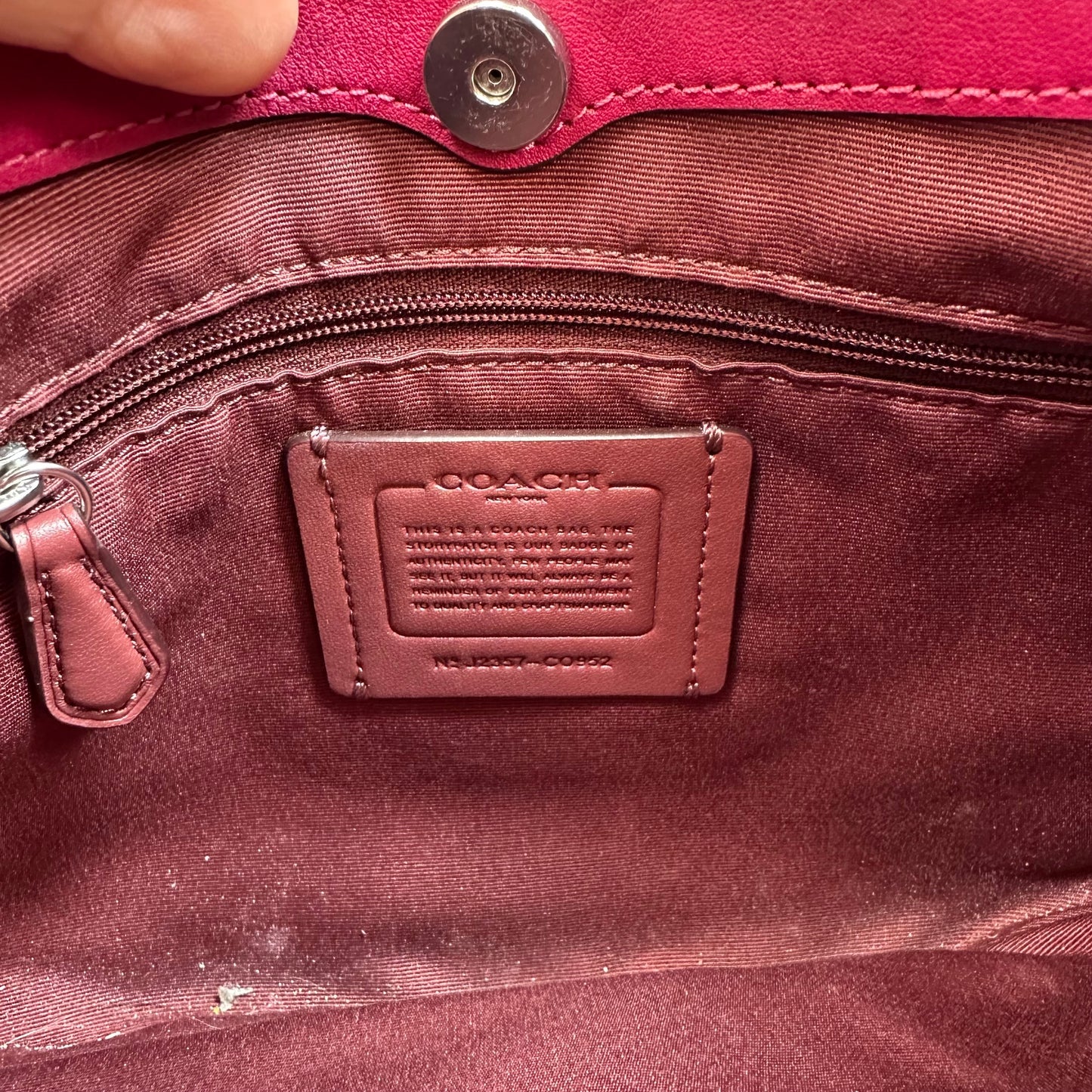 Handbag Designer By Coach, Size: Small