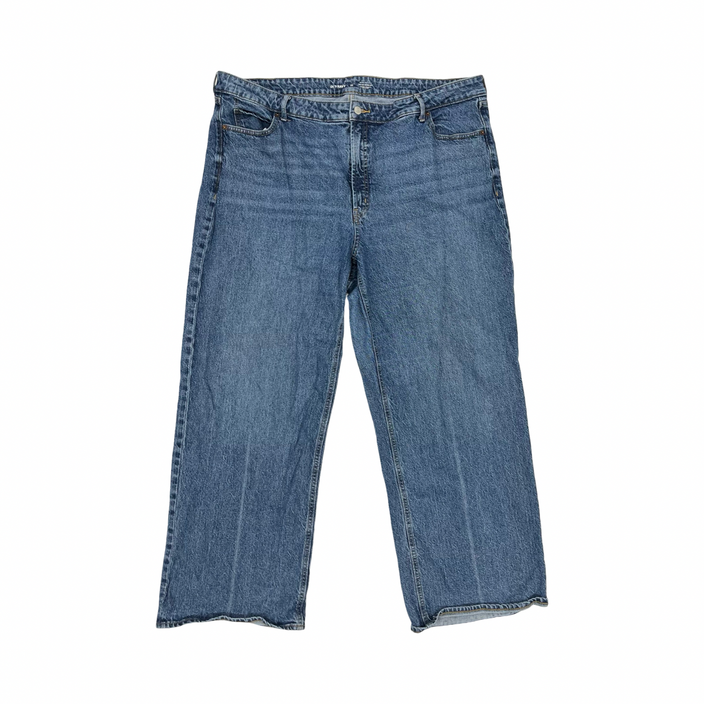 Jeans Straight By Old Navy In Blue Denim, Size:22