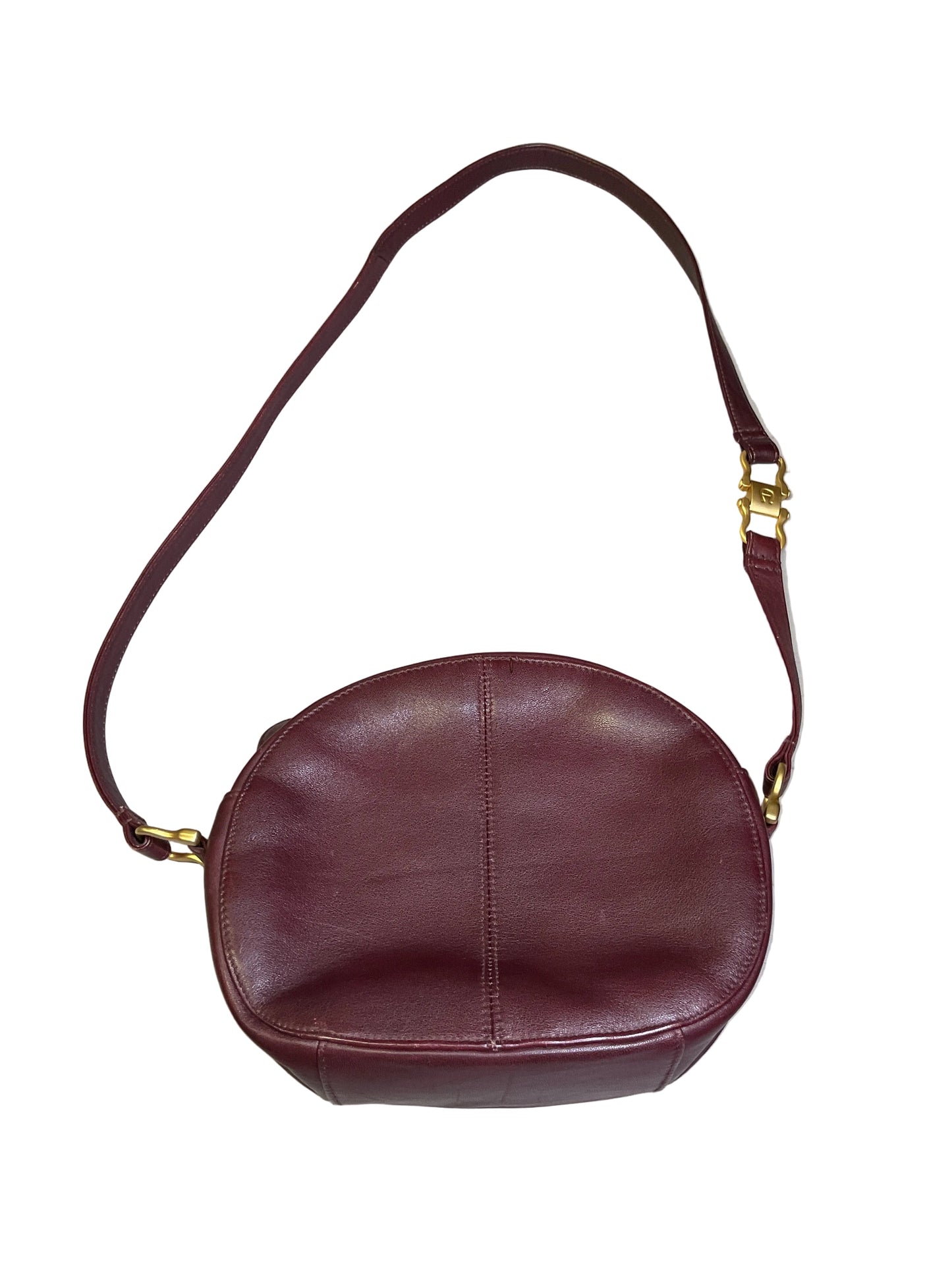 Crossbody Leather By Etienne Aigner In Maroon, Size:Small