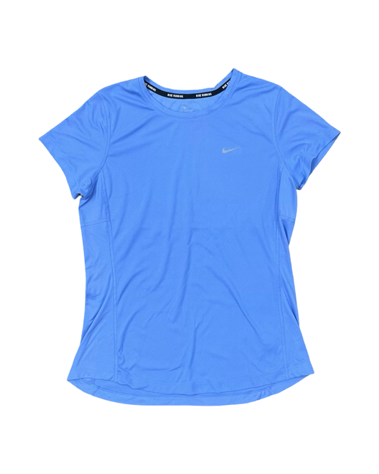 Athletic Top Ss By Nike In Blue, Size:M