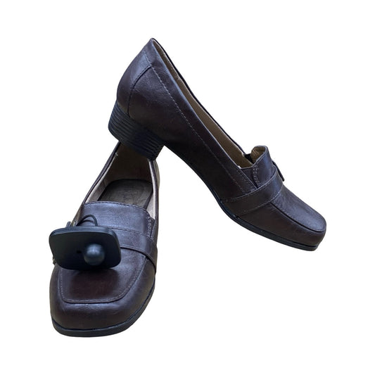 Shoes Heels Block By Life Stride In Brown, Size:7