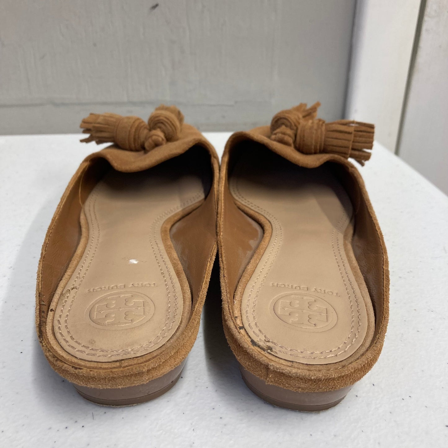 Shoes Designer By Tory Burch In Tan, Size:7