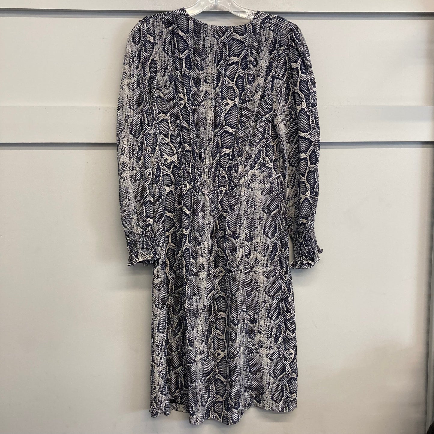 Dress Work By Rebecca Taylor In Blue & Grey, Size:M