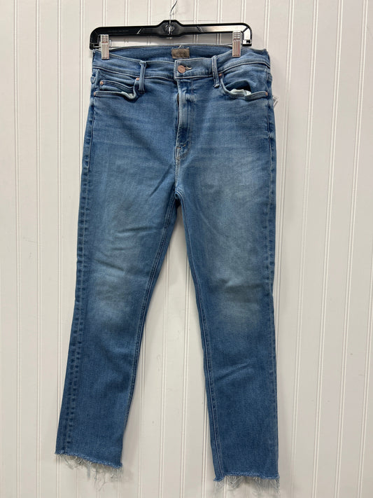 Jeans Skinny By Mother In Blue Denim, Size:12