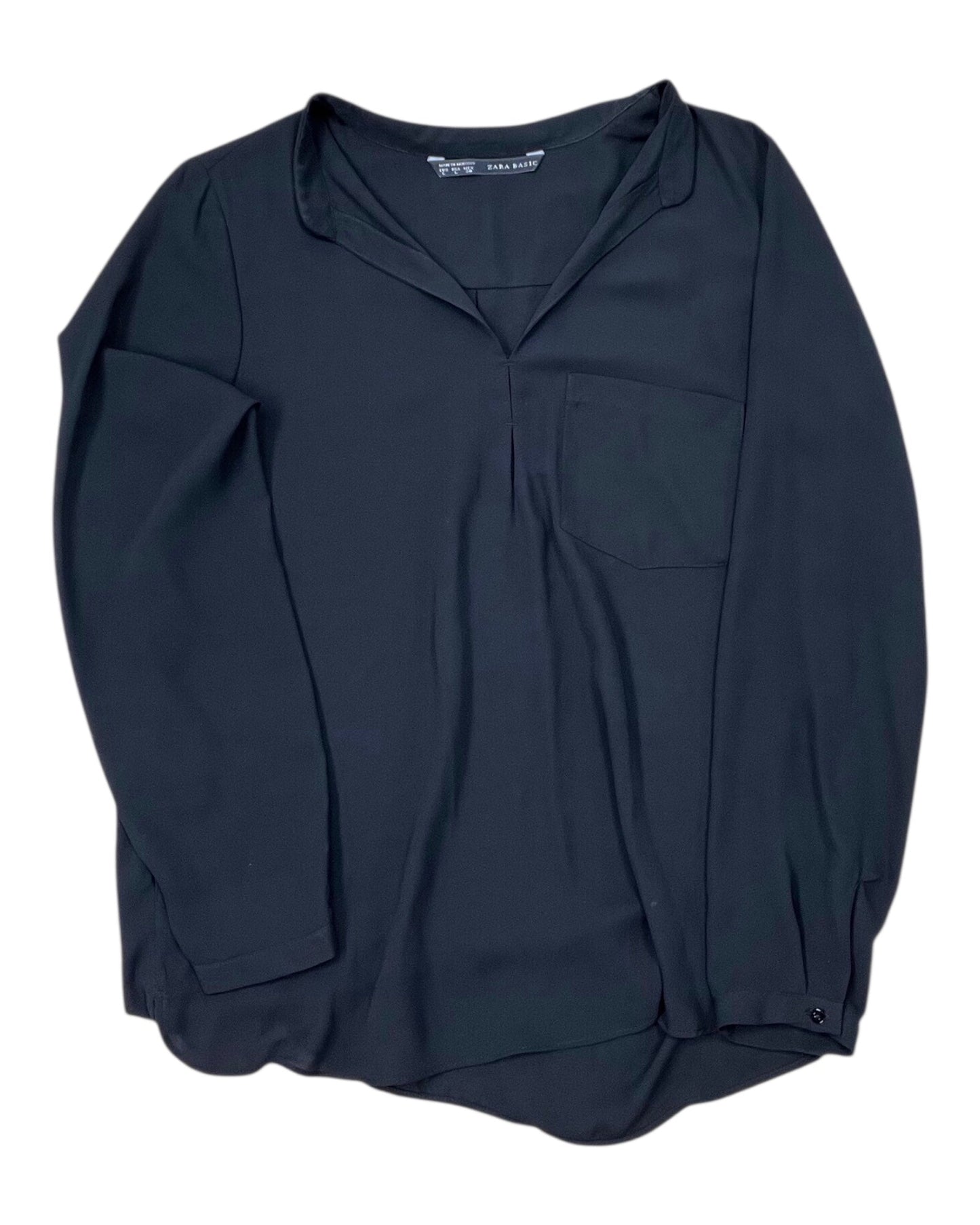 Top Ls By Zara In Black, Size:L