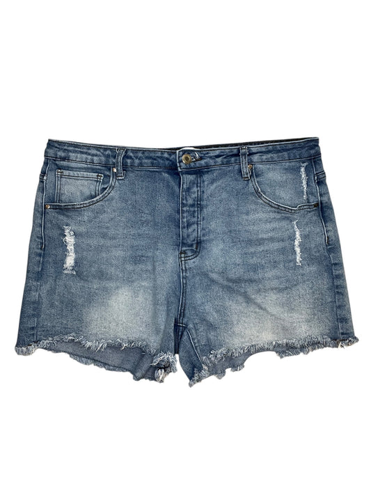Shorts By Grace & Lace In Blue Denim, Size:Xl