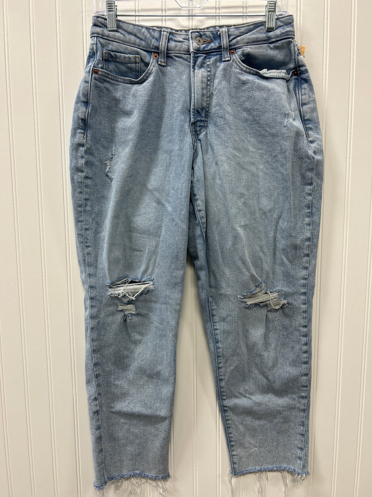 Jeans Straight By Old Navy In Blue Denim, Size:10