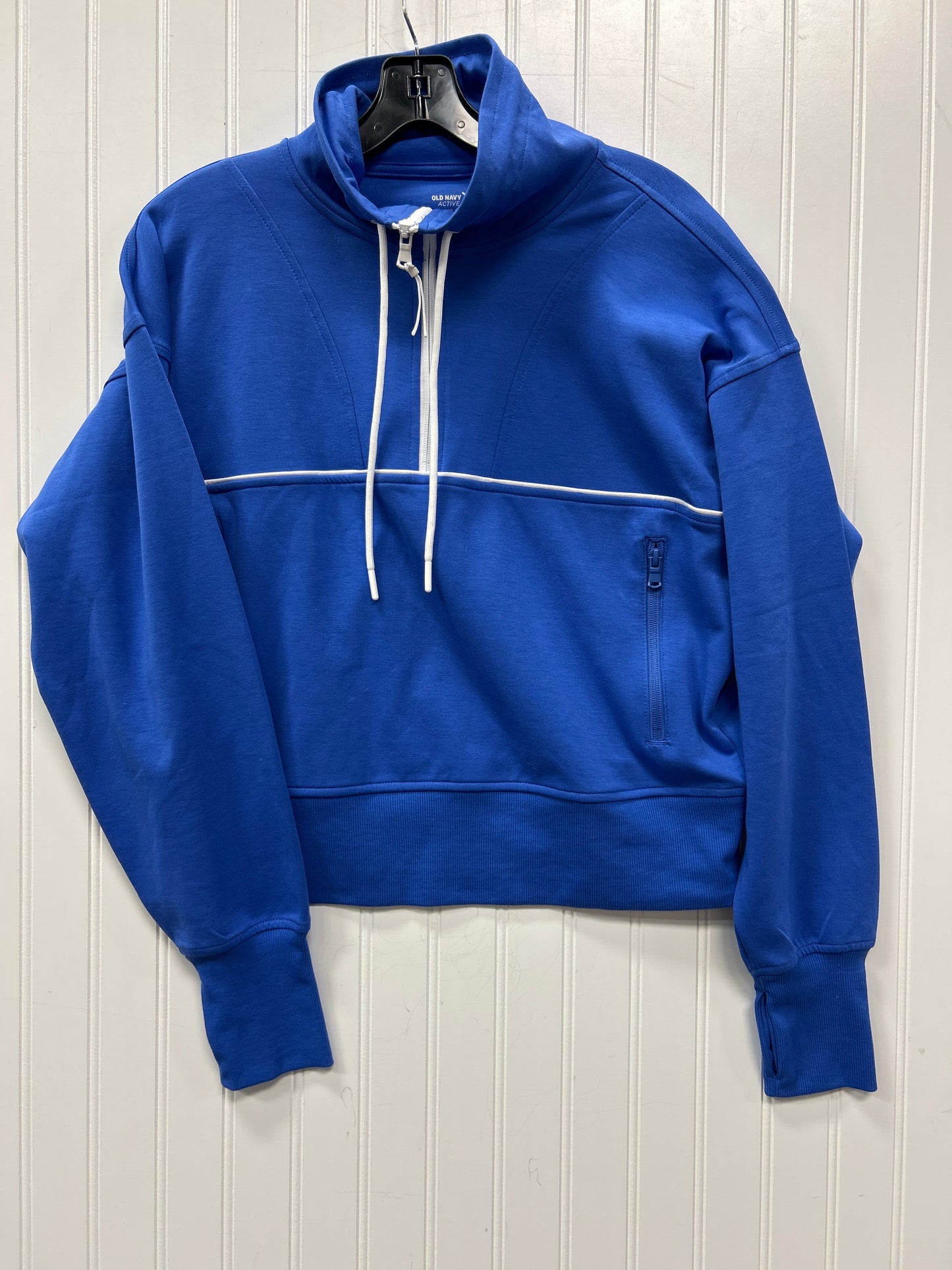 Athletic Top Ls Collar By Old Navy In Blue, Size:M