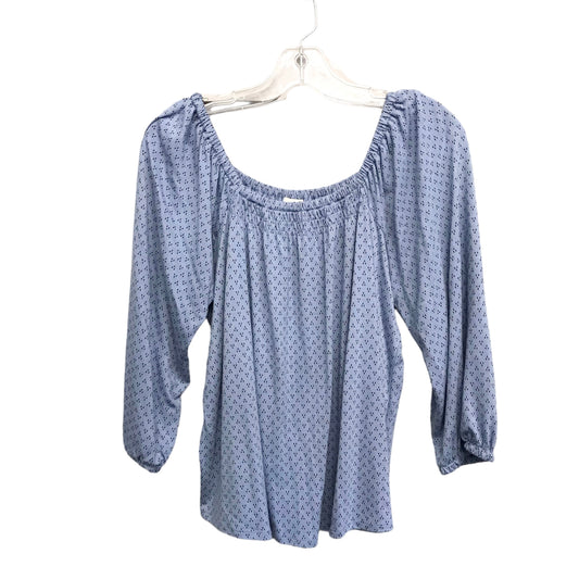 BLUE TOP LS by ANA Size:S