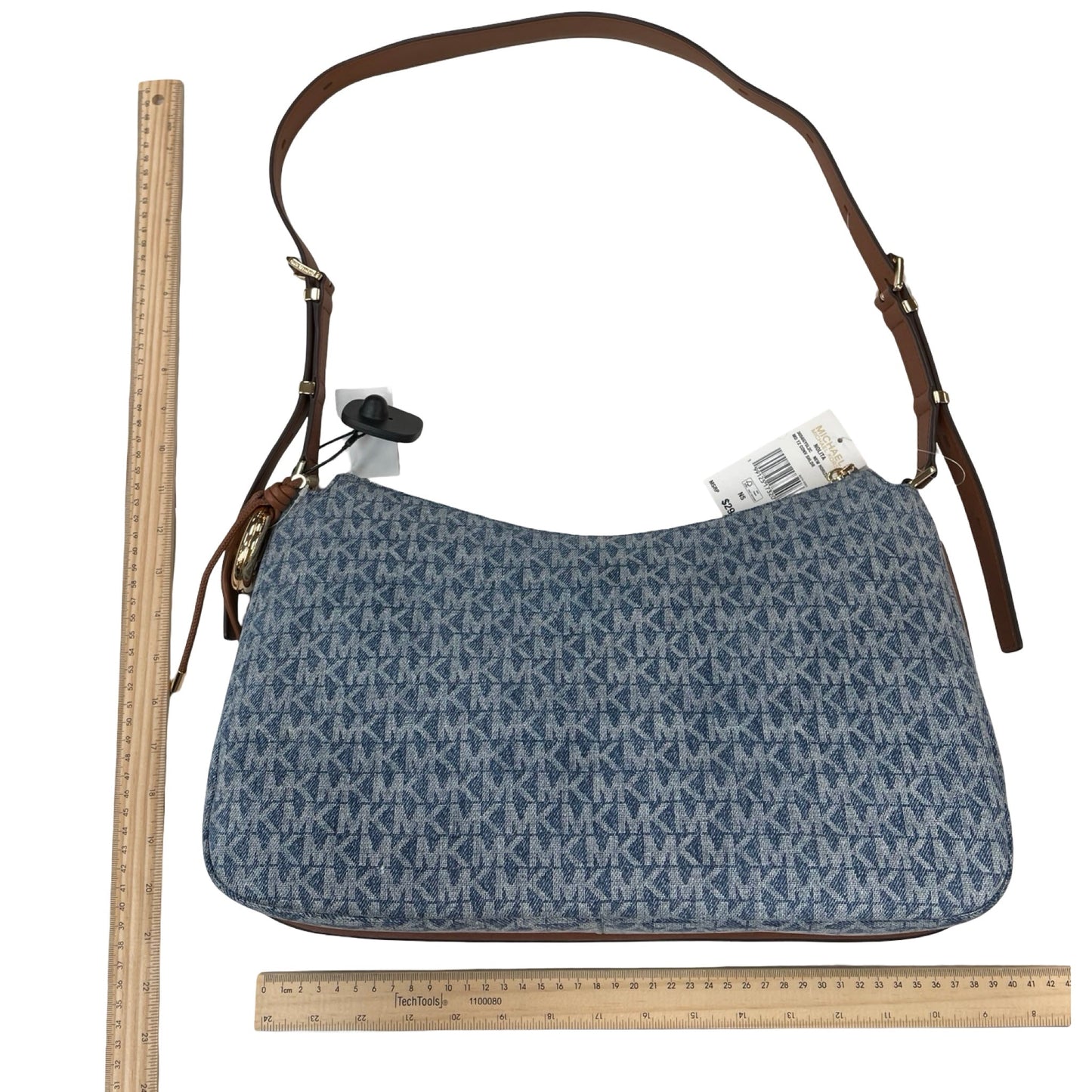 Handbag Designer By Michael Kors In Blue, Size:Medium