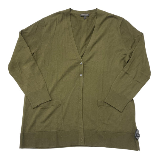 Sweater Cardigan By Banana Republic In Green, Size:Xl