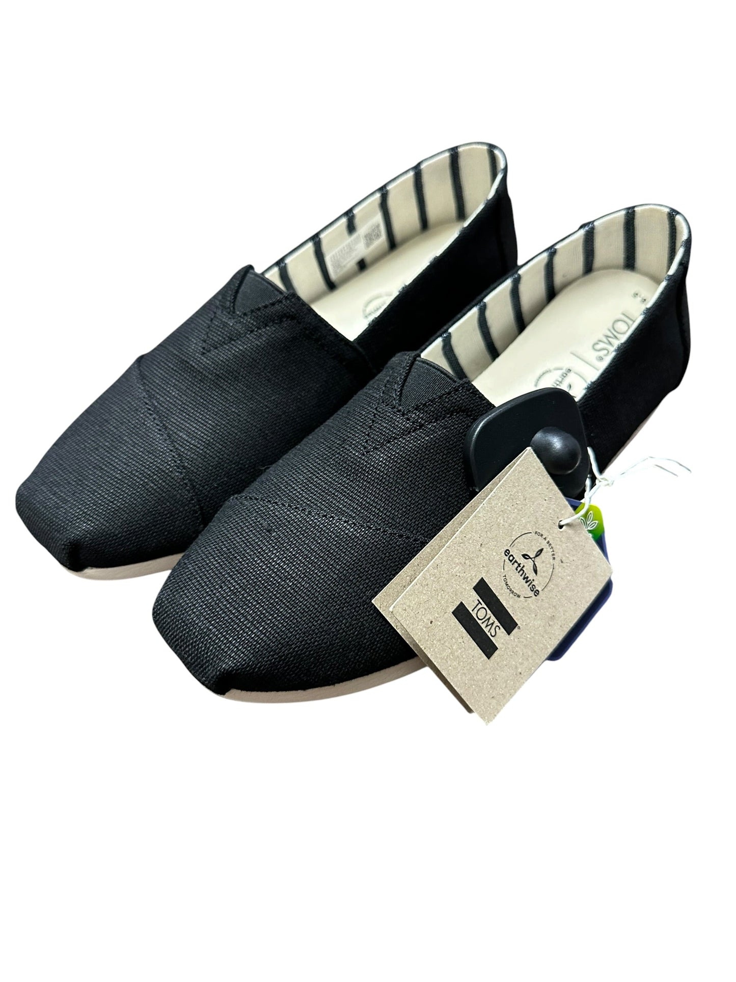 Shoes Flats By Toms In Black, Size:8.5