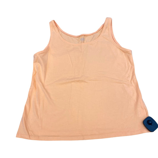 Top Sleeveless Designer By Eileen Fisher In Orange, Size:M