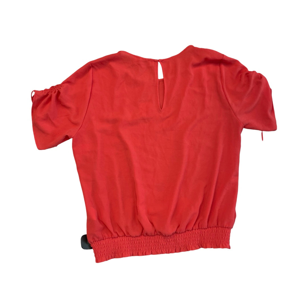 Top Ss By Michael By Michael Kors In Coral, Size:L