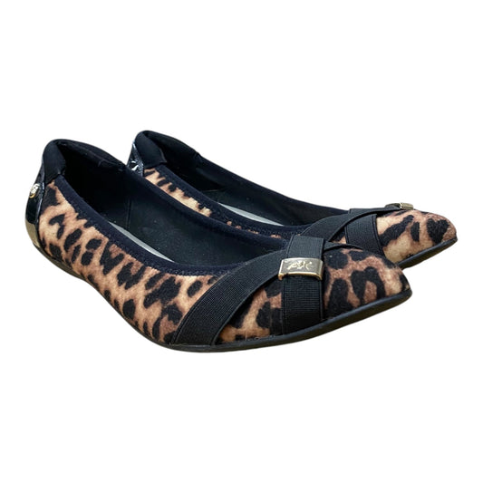 Shoes Flats By Anne Klein In Animal Print, Size:7