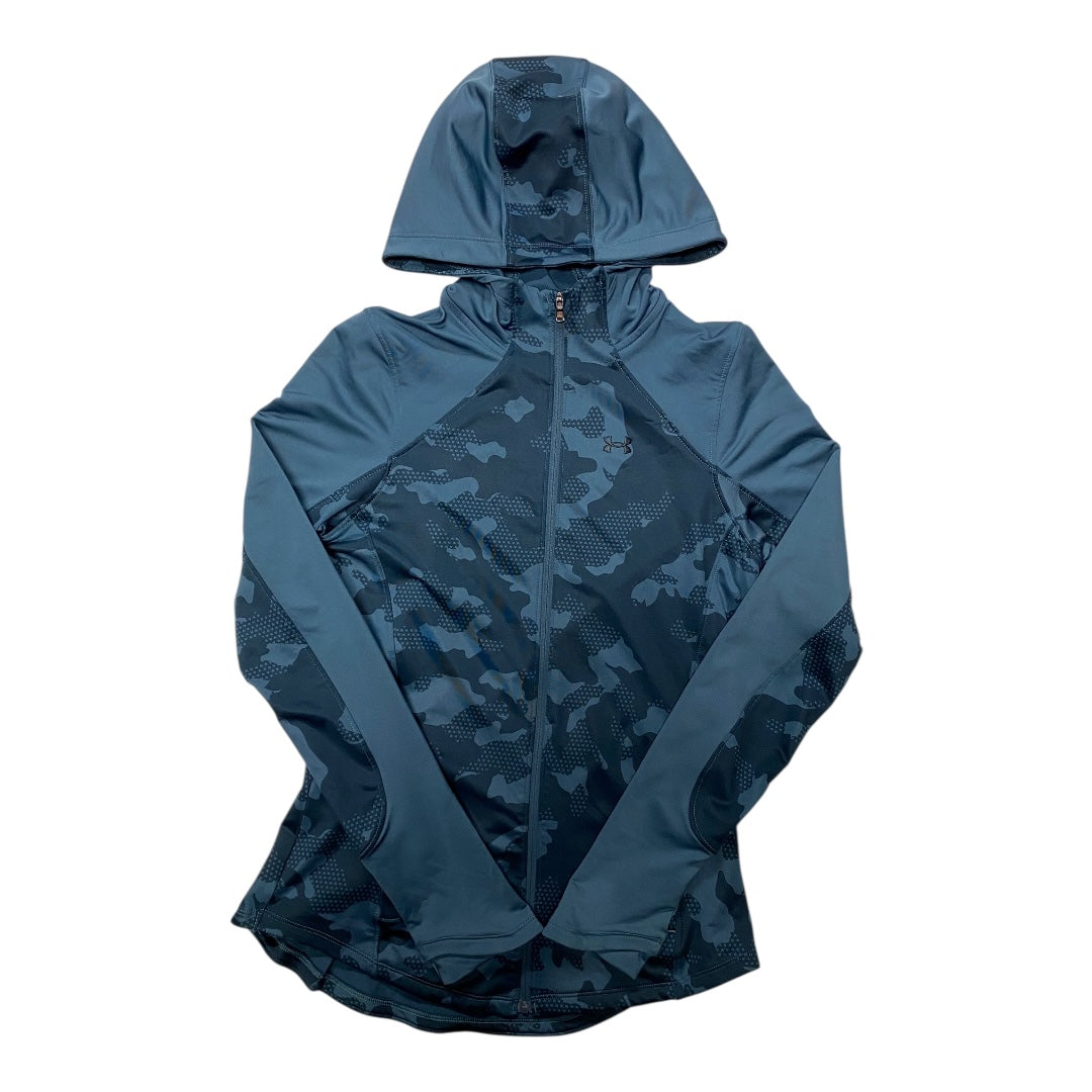 Athletic Jacket By Under Armour In Blue, Size:S