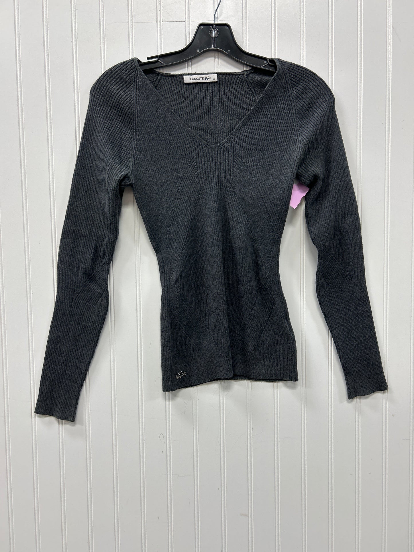 Top Ls By Lacoste In Grey, Size:Xs