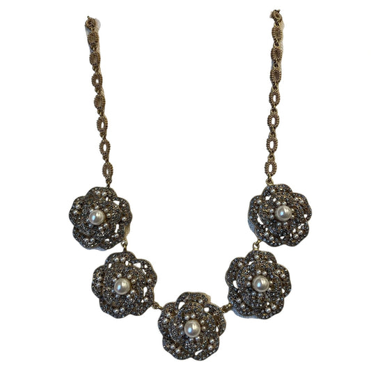 Necklace Designer By Natasha In Gold