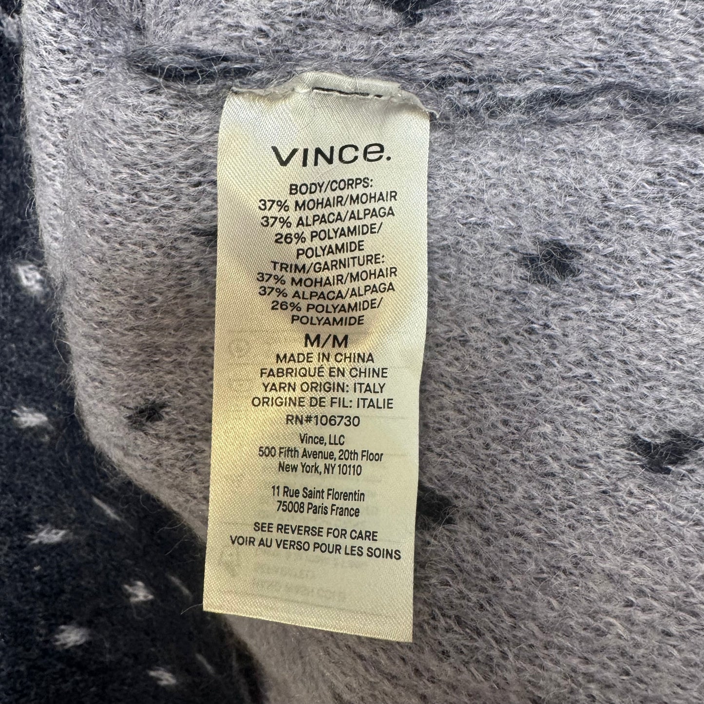 Sweater By Vince In Blue & Purple, Size: M