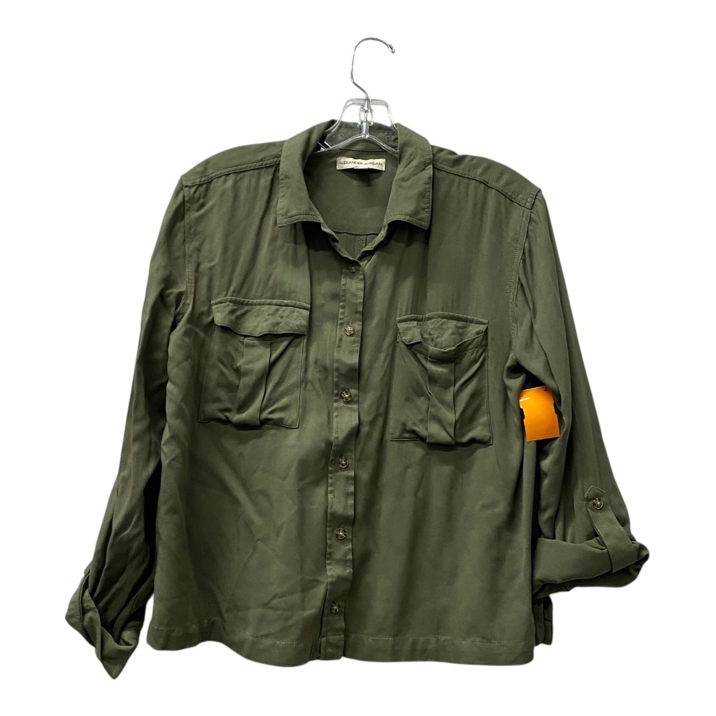 Top Ls By Alexander Jordan In Green, Size:M