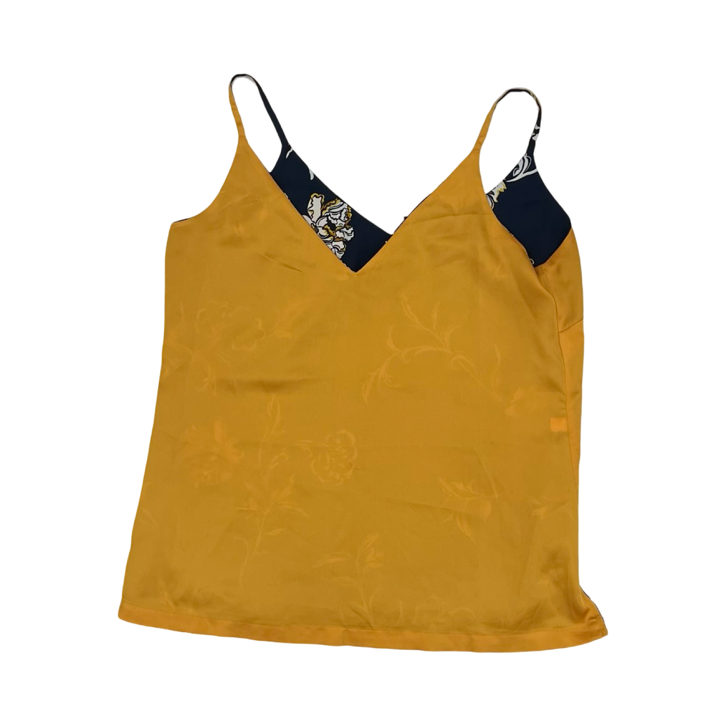 Blouse Sleeveless By White House Black Market In Blue & Orange, Size:S