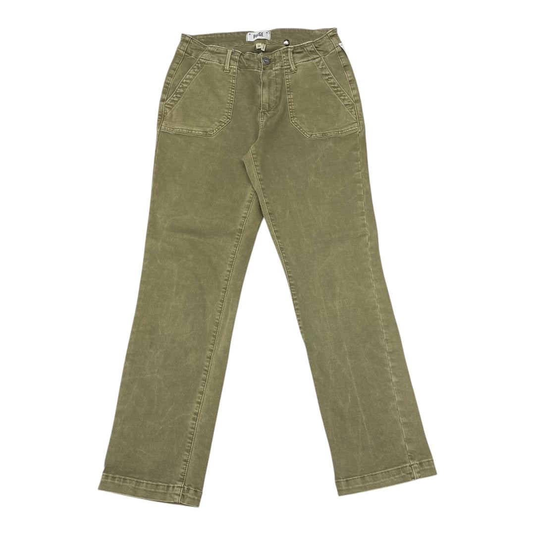 Jeans Straight By Paige In Green, Size:2