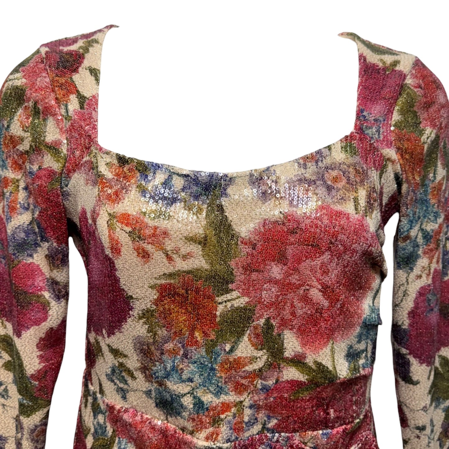 Dress Party Short By Chiara Boni In Floral Print, Size: 14 (It 50)