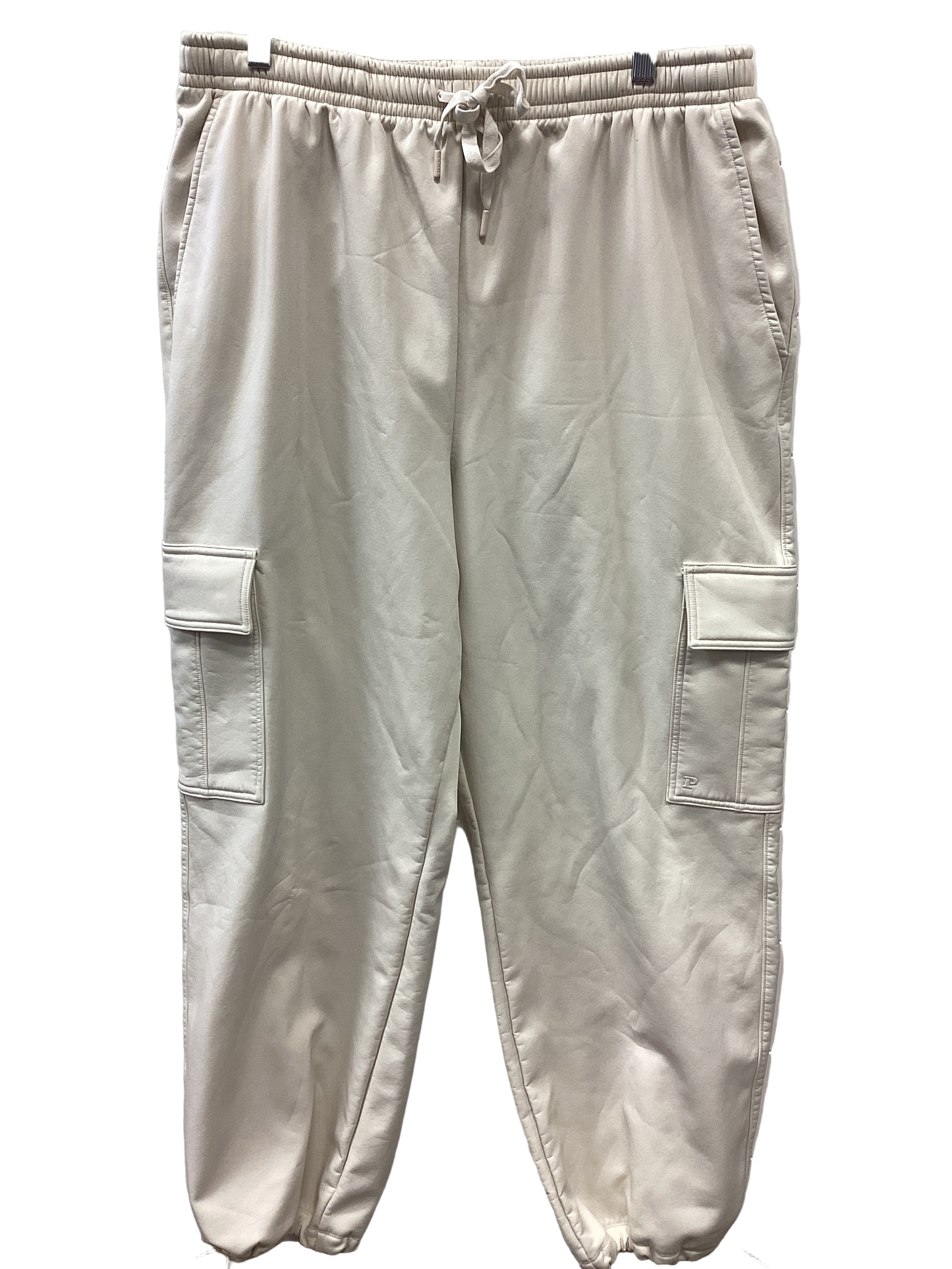 Athletic Pants By Pink In Cream, Size:Xl