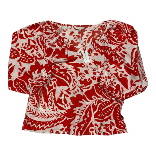 Top Ls By Banana Republic In Red & White, Size:M